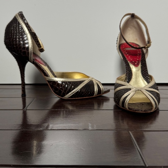 Massimo Dogama snake skin pumps circa early 2000s - Picture 5 of 5